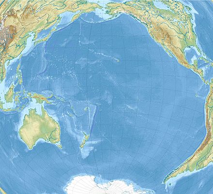 Carte de l'océan Pacifique